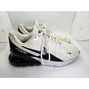 Nike Air Max 270 Shoes Men's 8 White Athletic Running Athletic Workout Sneakers